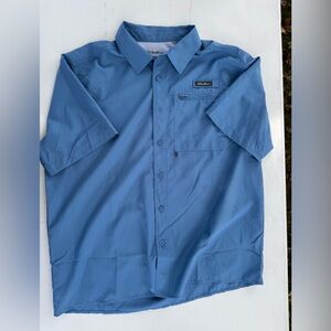 Eddie Bauer Blue Casual Button Down Shirt